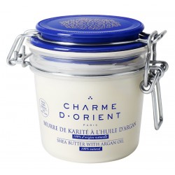 Beurre de karité à l'argan non parfumé - Pot terrine 200g