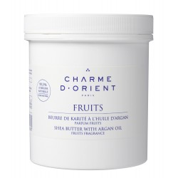 Beurre de karité à l'argan parfum Ambre - Format cabine 500g - DLU Août 2024